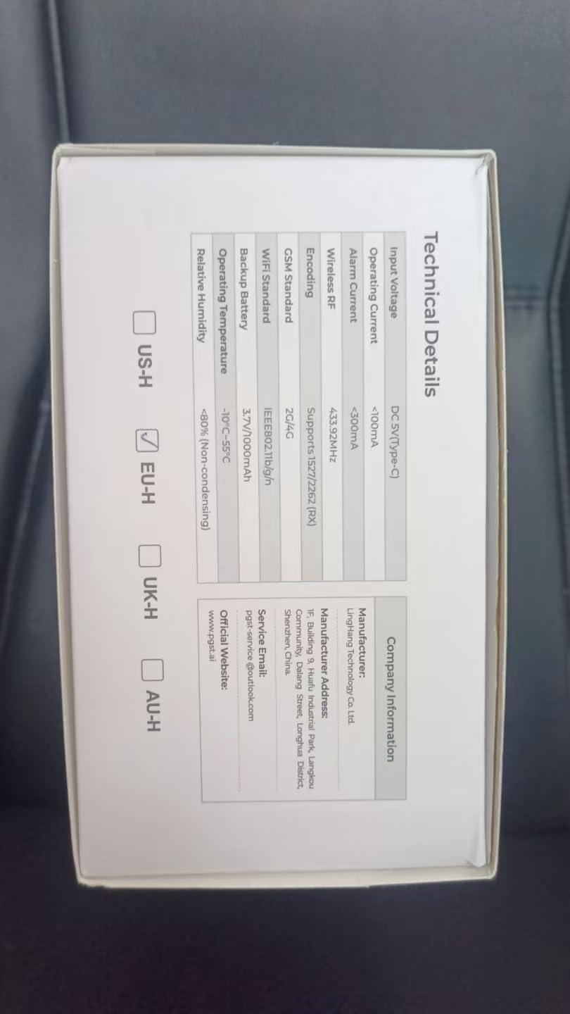 Sistema de Alarma doméstica inalámbrico, Kit antirrobo DIY con sensores de Puerta, Detector de Movimiento, Sirena Sonora, alertas por SMS 4G/App Tuya para apartamento,Oficina,Garaje