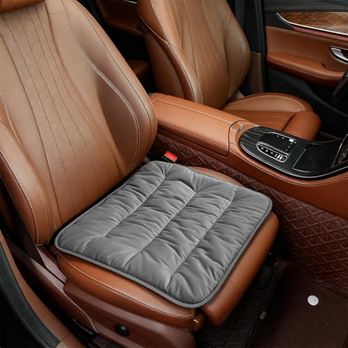 Deaelf Car Seat Cushion Pad, Soft Plush Auto Seat Cover,