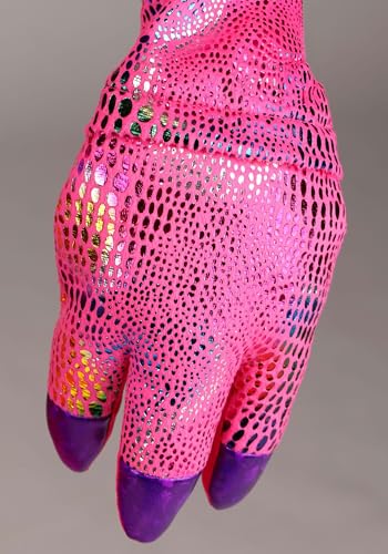 Disfraz de dinosaurio rosa para niña talla mediana miniatura 5