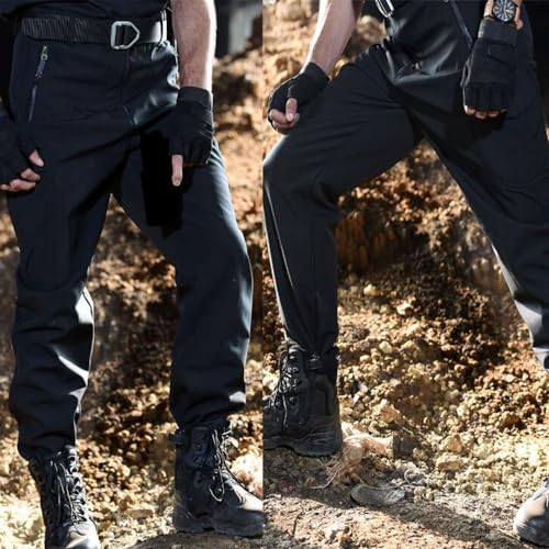 TOMITANY Men’s Fall&Winter Military Tactical Pants Fleece Lined Outdoor Cargo Pants2