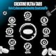 Creatine Ultra Tabs - 300 Tabletten mit je 1150mg reinem Creatin Monohydrat - 100 Anwendungen - Premium: Ultrafein + Mesh-Faktor von 200 - Hochdosiert - Vegan
