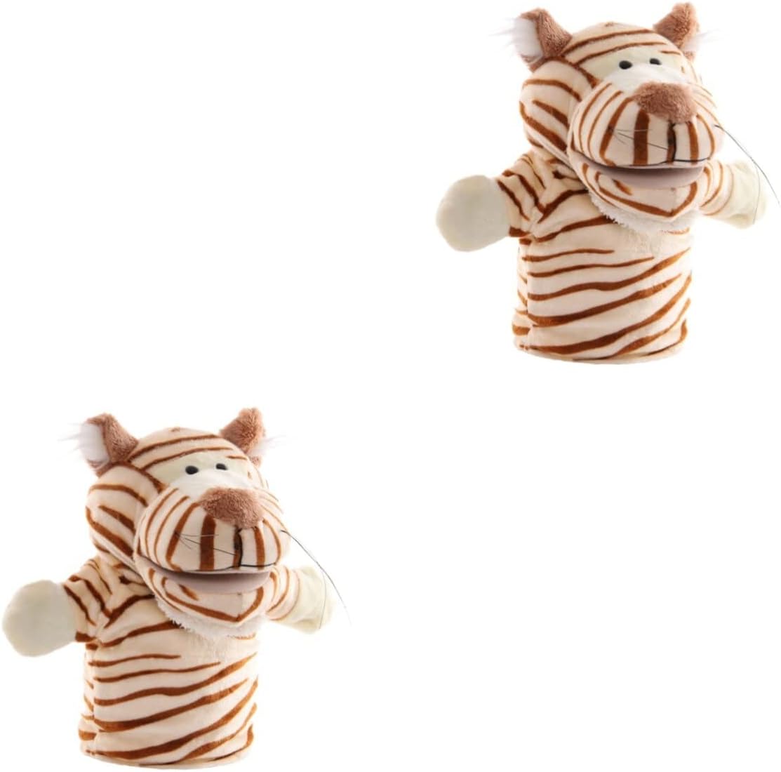 CANIGHT 2 pcs Hand puppet animal hand toy Interactive Plush Toy plush animal toys puppet stuffed toy toys for baby plush childrens toys puppy toy doll parent-child pp cotton cosplay