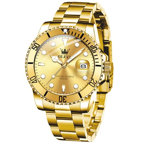 Image of OLEVS Watches for Men,Classic Luxury Big Face Men Watches, Silver Dress Stainless Steel Men Wrist Watch with Luminous Analog Relojes para Hombres