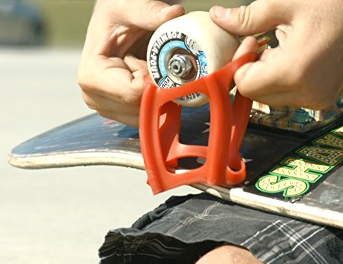 SKATERTRAINER 2.0, die Gummi Skaten Zubehör für Perfektionierung Ihrer Ollie und Kickflip – Lernen, Praxis und Land Tricks in Keine Zeit, rot