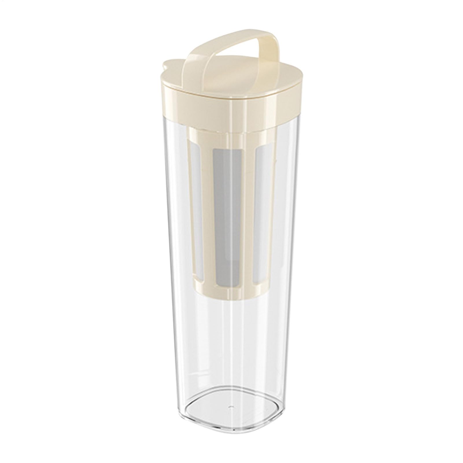 Generisch Kaltbrühkaffeemaschine,Große Kaltbrühkaffeemaschine - 1100 ml manuelle Eiskaffeemaschine mit Griff | Tragbare Kühlschrank-Wasserflasche mit Filter, Sommersaftkanne für heißen Tee, Eiskaffee