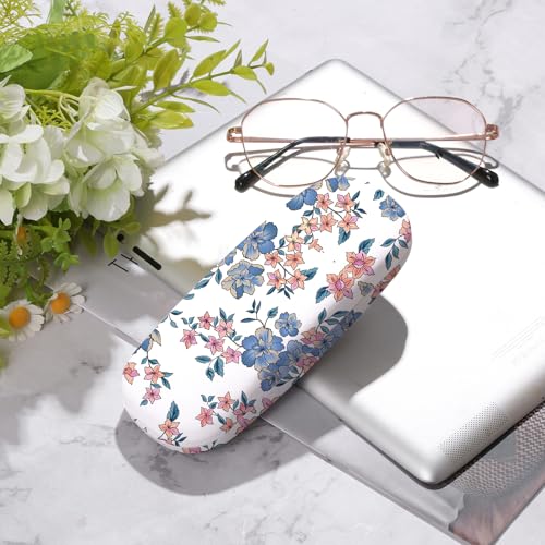 Image of Glasses Case Hard Shell,Portable Protective Eyeglasses Case, Eyeglass Holder Box with Cleaning Cloth, for men women