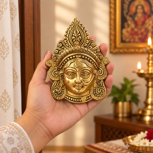 Shambhava Metal Durga Face Wall Hanging | Durga Mata Idol | Durga...