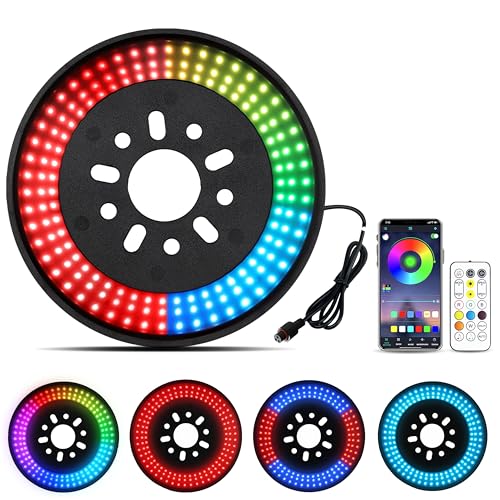 Spare Tire Brake Light RGB & RED with Remote and APP Third Brake Light Compatible with 2007-2018 Jeep Wrangler JK/JKU & 2018+ JL/JLU