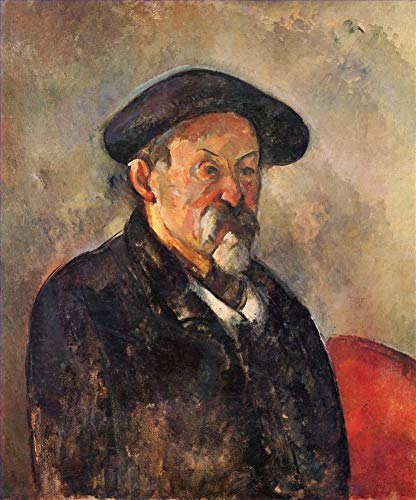 Peintures Autoportrait avec béret Cézanne huile sur toile reproduction de musée