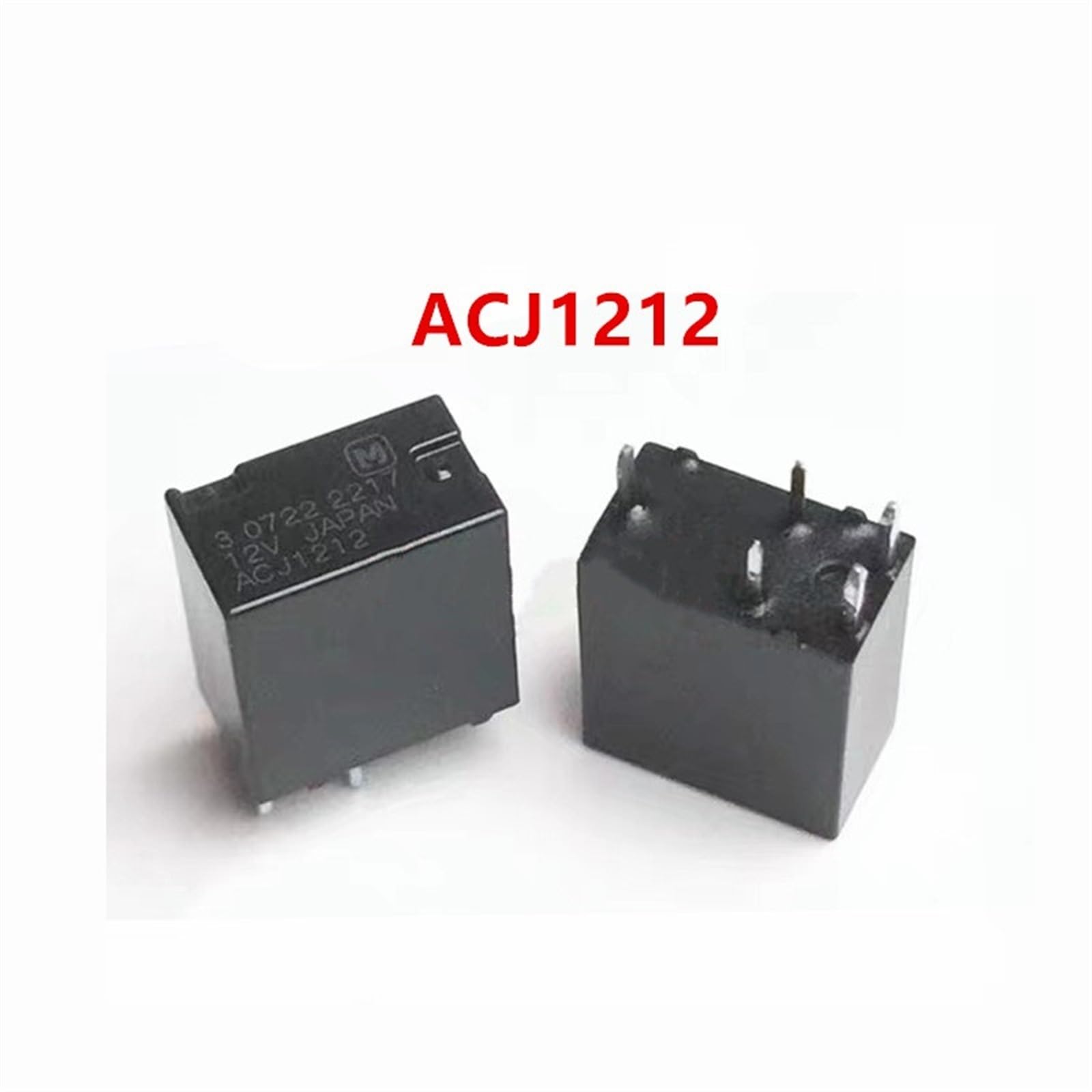 1PCS 2PCS 5PCS ACJ1112 ACJ1212 12V control central del automóvil conversión de grupo de 5 pines relé electromagnético de CC(5PCS ACJ1212)