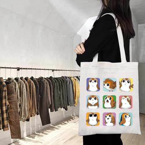 54% Off Cute Porg Tote Bag - Reusable Shopping Bag