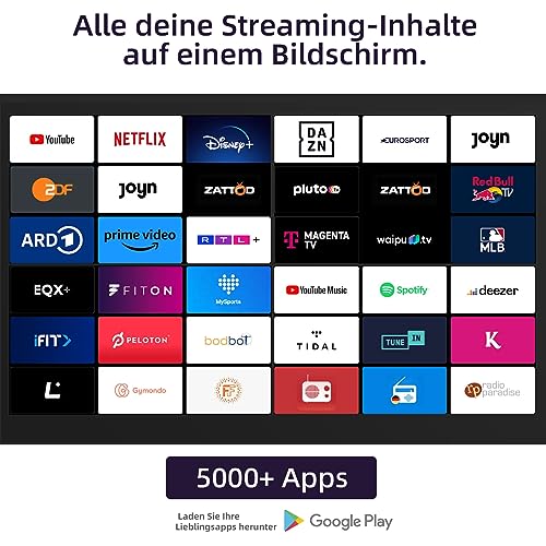 CHiQ Fernseher L32G7L,32 Zoll, 720p, Smart TV,Android11,HDR,WiFi,Bluetooth,Google Assistant,Chromecast,Netflix,Prime Video,YouTube,Triple Tuner(DVB-T2/T/C/S2),HDMI/USB,Dolby Audio, Schwarz – Bild 6