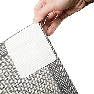 Home Techpro Rug Pad Gripper, Non Slip Washable Grippers for Rug, “Vacuum TECH” - New Materials to Anti Curling Rug Pads : Keep Your Rug in Place & Make Corner Flat and Easily Peel Off