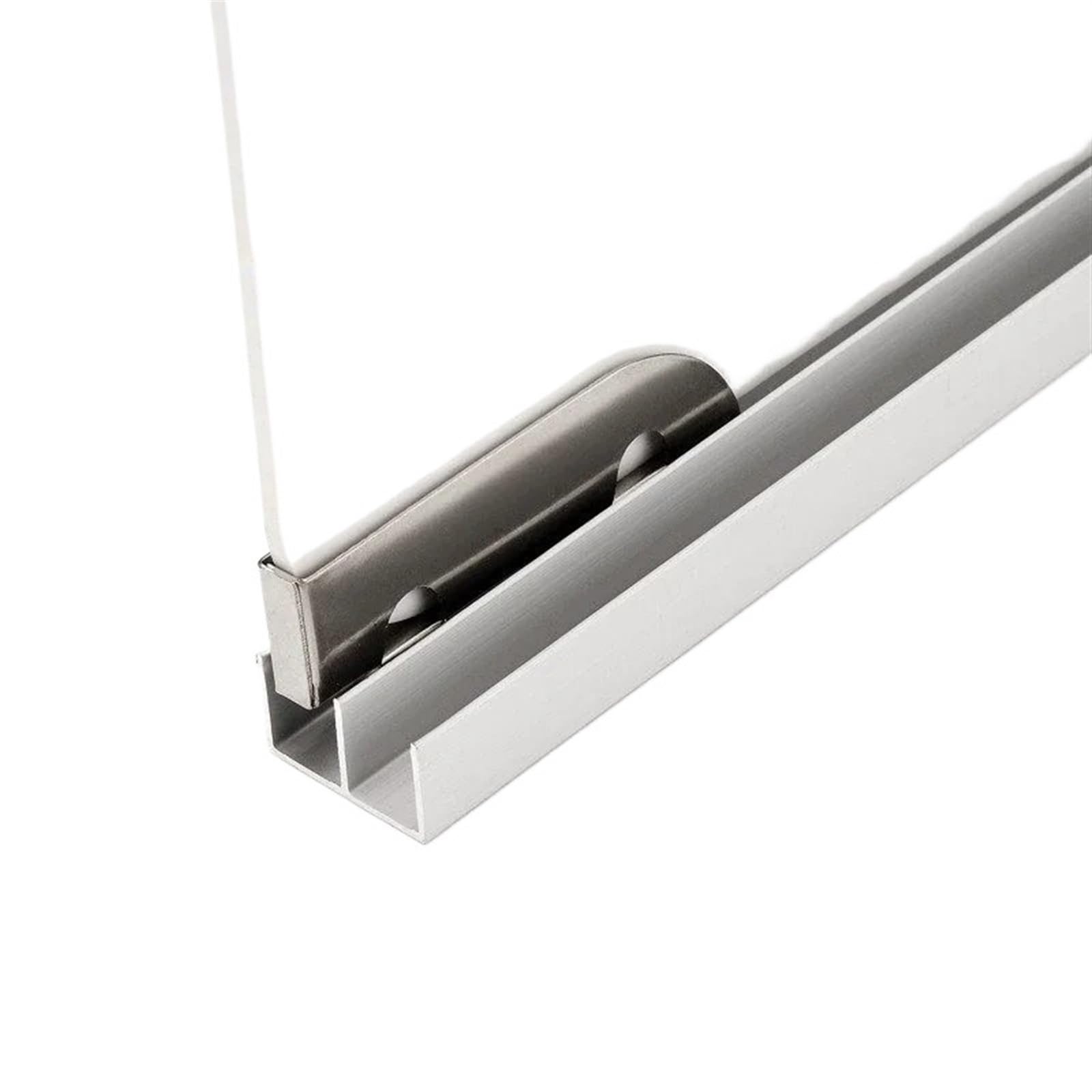 Full Extension Ball Bearing Drawer Slides 4/8pcs Stainless Steel Pulley 5mm Glass Sliding Door Wheel Clamp Track Roller Runner