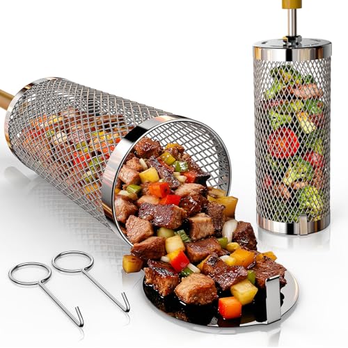 Basinel Rolling Grill Basket...