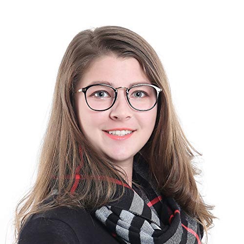 Image of LifeArt Blue Light Blocking Computer Glasses,Stylish Reading Glasses for Women /Men,Transparent Lens Filter UV Light 400,Reduce Eyestrain (No Magnification)