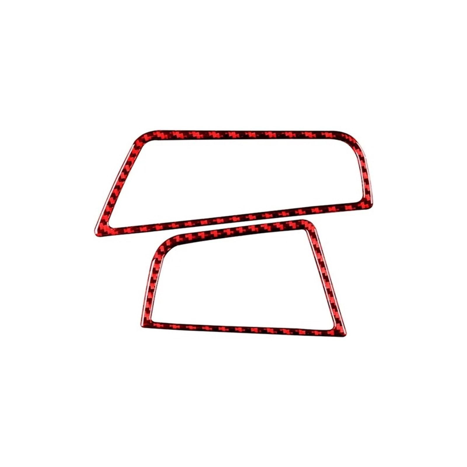 Car Interior Moulding Trim for BMW 5 Series F10 F18 2011-2017 Accessories Car Dashboard Left and Right Air Outlets Trim Cover Frame Stickers Interior Accessories(RED,LHD)