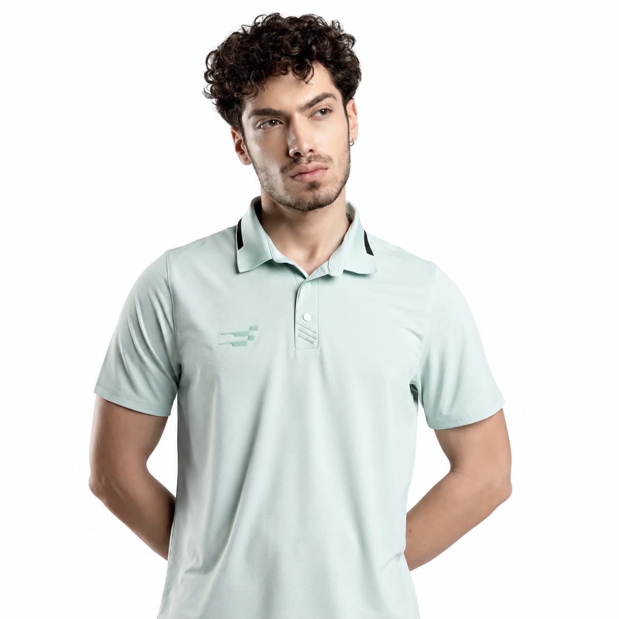 Sportiif Jetcore Performance Polo T-Shirt for Men | Premium Polyester Quick Dry Golf Polo | Breathable Striped Sports Polo | Moisture Wicking Collared T-Shirt | Regular Fit-picture-22