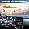 LAMA 5 Digit Combination Car Steering Wheel Lock, Password Code Steering Lock, Retractable Keyless Heavy Duty Steering Wheel Lock, Universal Anti-Theft Car Steering Fit for Cars, Trucks, Vans, SUVs #1