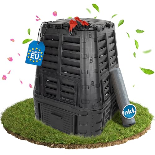 Schwanfeld® 740l Premium Thermokomposter Kunststoff - [GERUCHSDÄMMENDER...