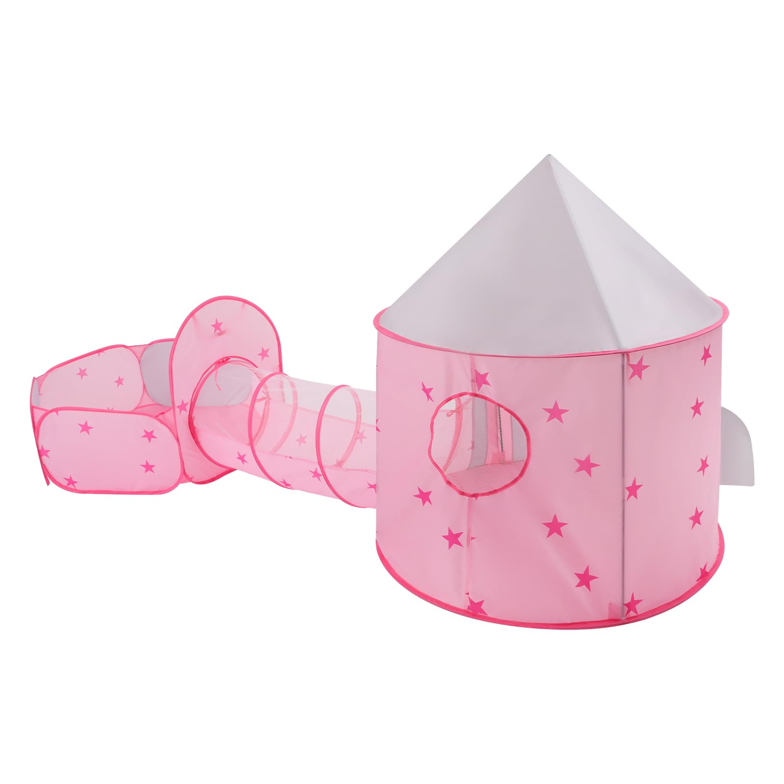 Tenda per Bambini 3 in 1 Tenda da Gioco + Tunnel per Bambini + Piscina a Palle Pieghevole Grande Area di Gioco da Giardino, per Camera da Letto, Sala Familiare, Sala Giochi, Soggiorno