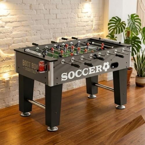 Image of BOOT BOY 'Gravitas' Foosball Table II Soccer Game for Adults II Strong Fooseball Table II Perfect for High-Usage Entertainment Spaces & Homes II 55 * 30 * 35 Inches /L*B*H