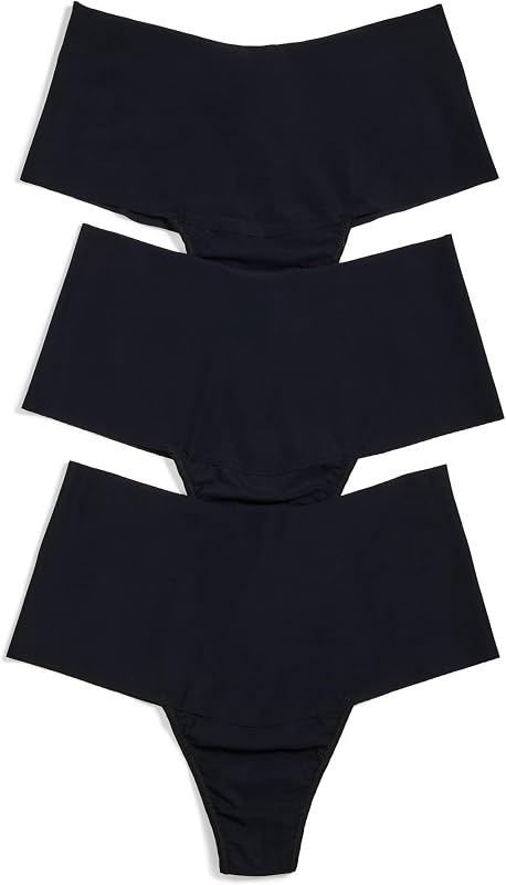 hanky panky - BreatheSoft High Rise Thongs for Women | Microfibre Knit Underwear Panties, Lingerie | Sizes (XS-XL), 3 pack
