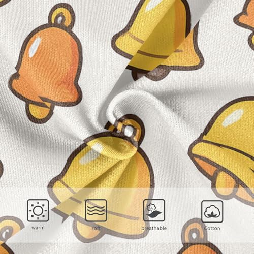 Girls' Panties Toddler Cotton Underwear for Kid Bells Pattern in Sizes 2T,3T, 4T, 5T, 6Y and 8Y3