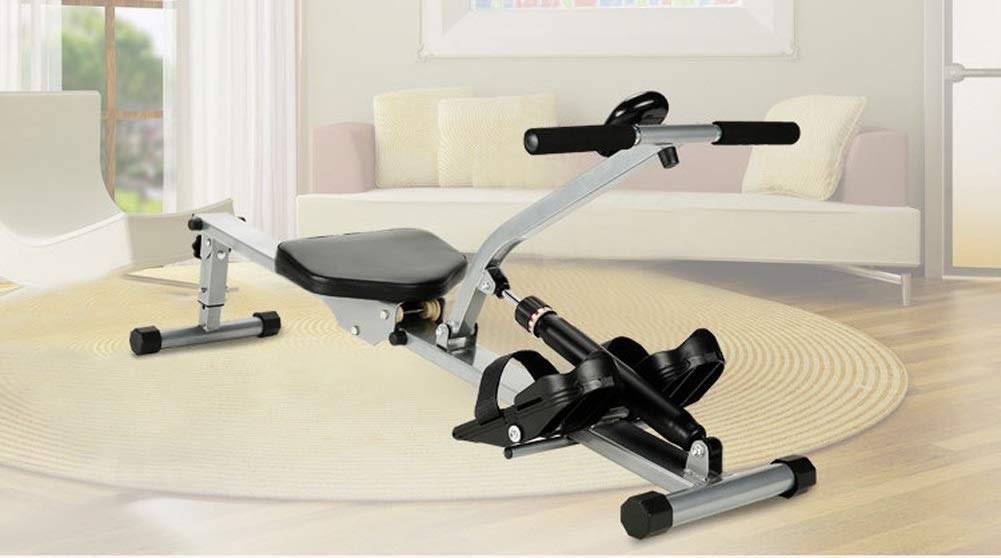 Máquina de remo para uso doméstico, cardio remo entrenamiento fitness cuerpo gimnasio interior entrenamiento de cuerpo completo, deslizador súper suave, adecuado para ejercicio físico en el hogar