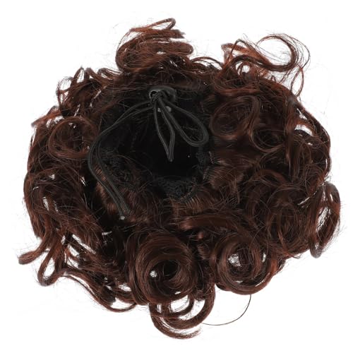 Beaupretty Paquete De Cabello Postizo Alambre De Alta Temperatura Extensiones De Moño Para Mujeres Moño Rizado Desordenado Para Cabello Rizado