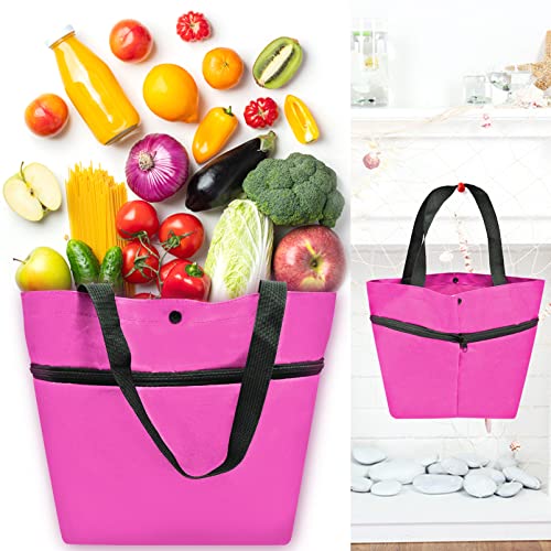 YAXIDAEVER Faltbare Trolley-Taschen,Einkaufstrolley Einkaufstasche mit Rollen,2 In 1 Faltbare Einkaufswagen für Zuhause… – Bild 3