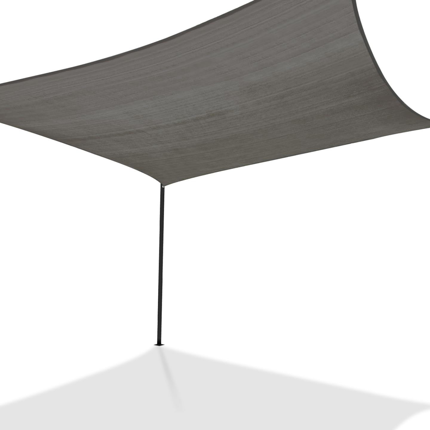 Voile d'ombrage rectangulaire 4x6 M gris toile solaire suspendue jardin