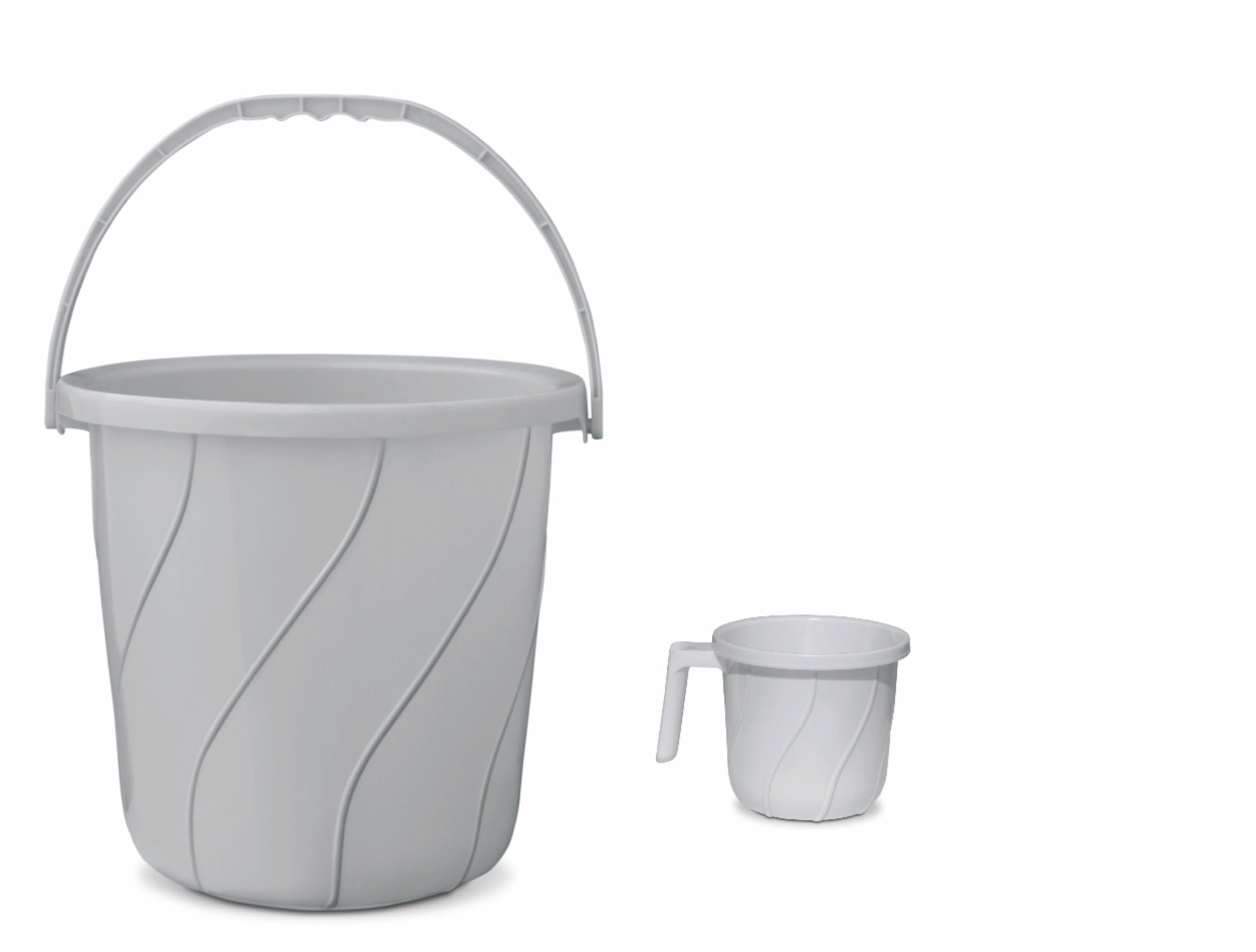Wellshop Grey Bucket 25lt and Mug 1lt (25Liter Grey Bucket) (B0CPWS73RT) Amazon Price History, Amazon Price Tracker