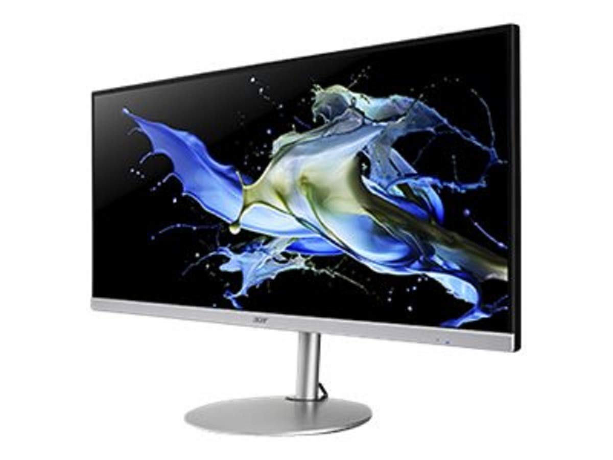 Acer CB342CKC - Écran PC 34" QHD UltraWide, 75Hz (3440x1440, 21:9, AMD Radeon FreeSync, 1ms VRB, 400 Nits, Comfyview, Télécommande, 2xHDMI 2.0/DP 1.4/USBC 65W) Moniteur PC, Couleur Noir/Argent