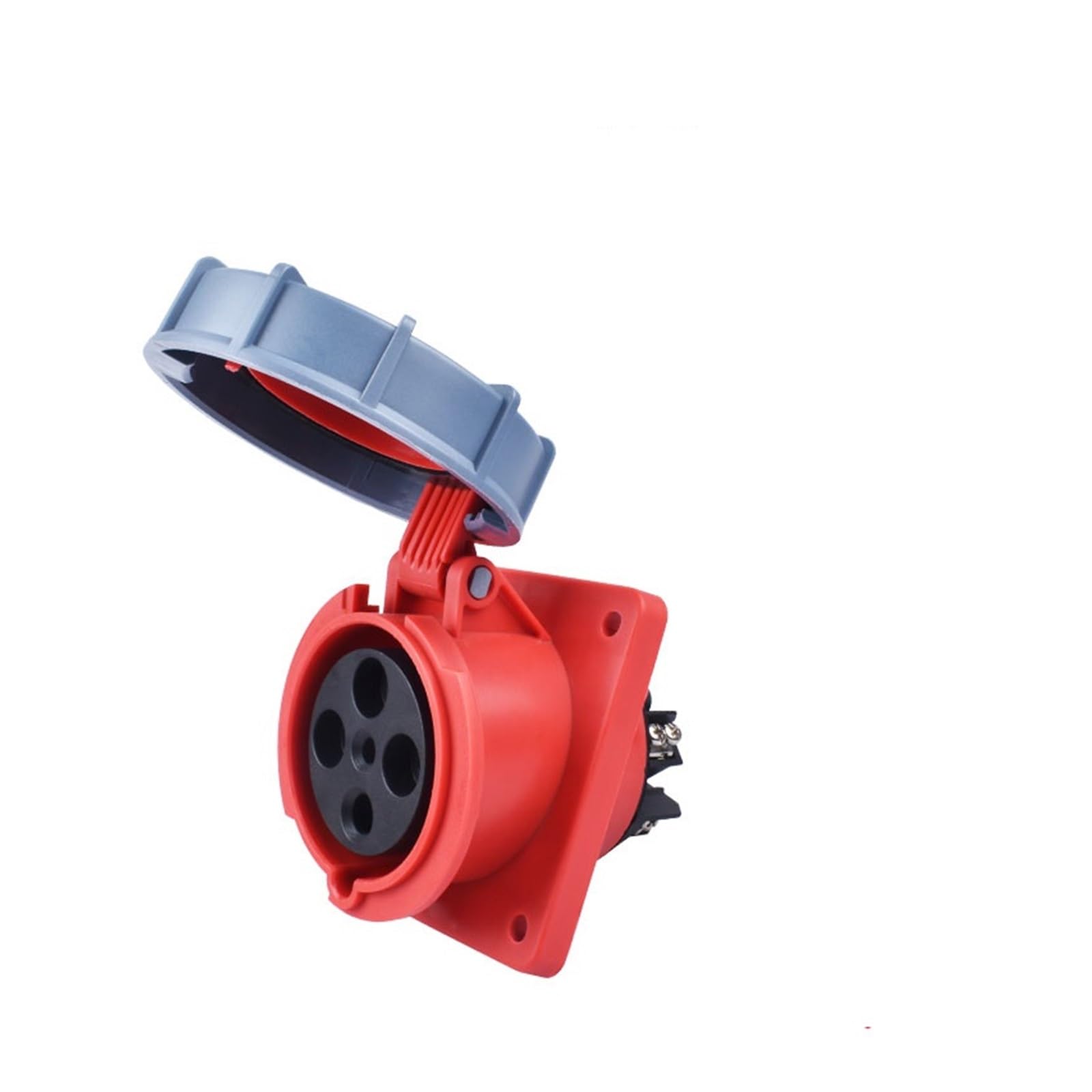 Enchufe y enchufe industrial IP67 impermeable y a prueba de explosiones 16A 32A 63A 125A Instalación de panel de inclinación interior 220V 380V 415V (63A 4P)