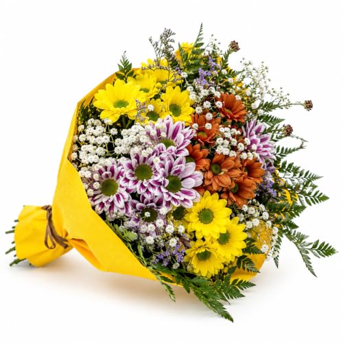 Ramo de Flores Frescas Naturales | Bouquet Colorido para Ella