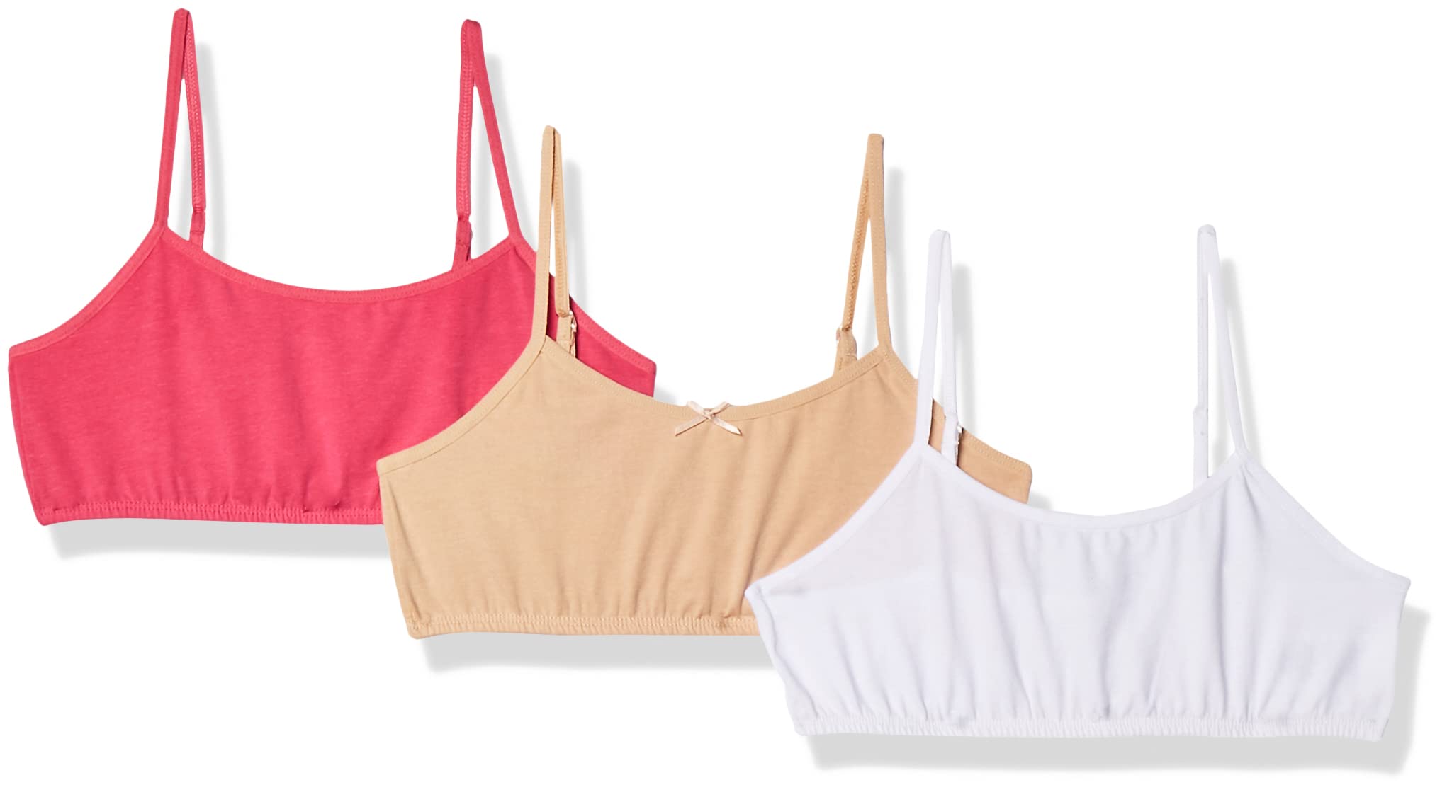 Maidenform Girl Bralette Maidenform Girls' Crop Bra 3-Pack Nude