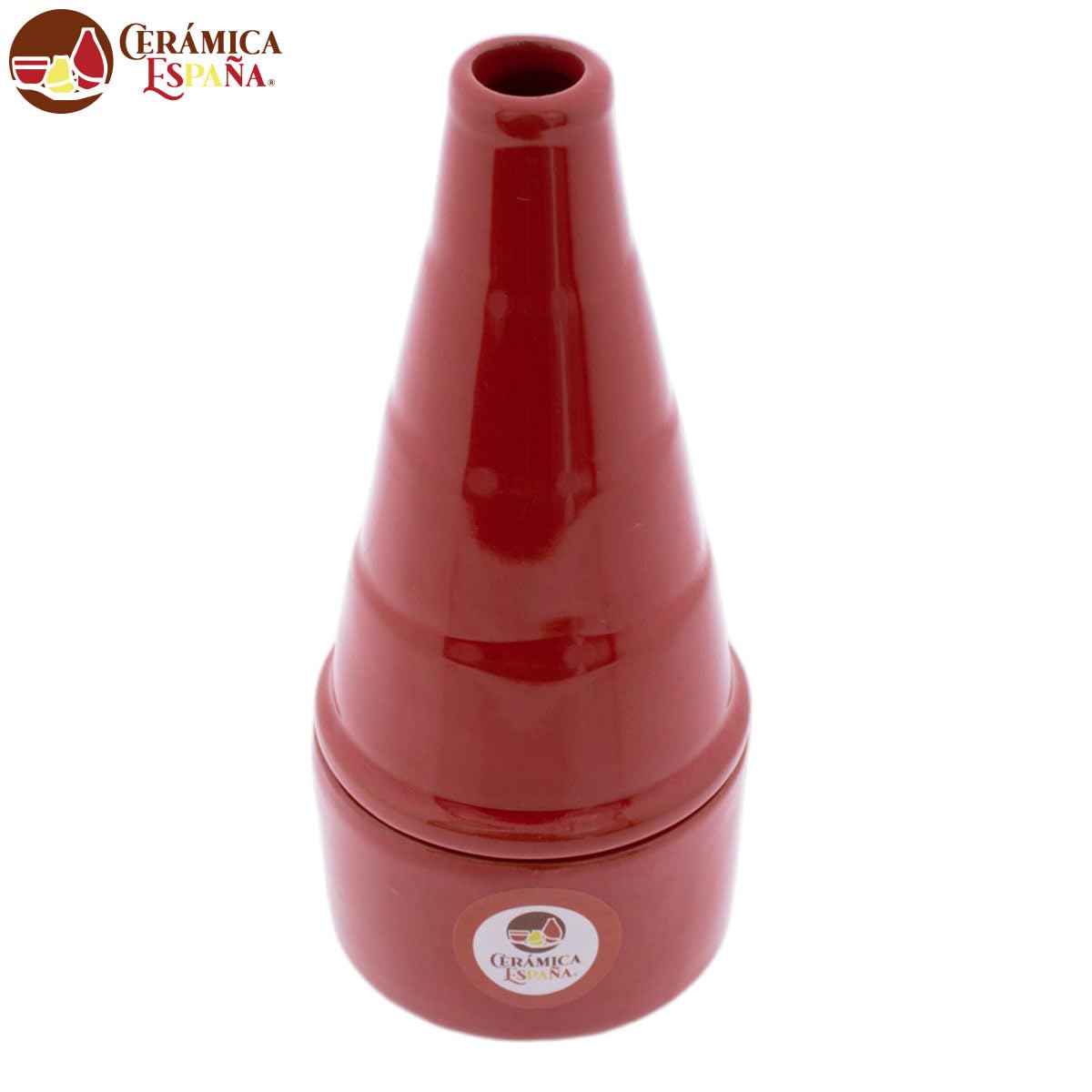 CERÁMICA ESPAÑA® | Incenso a camino rosso | Incensieri religiosi | Incensieri in argilla | Incenso Pasqua | Bruciatore profumo, 8 x 8 x 18 cm
