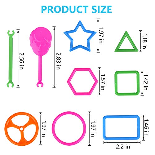 Juboury 1054Pcs Building Toy Building Blocks Bars Different Shape Educational Construction Engineering Set 3D Puzzle, Interlocking Creative Connecting Kit, Great STEM Toy for Both Boys and Girls - Image 4