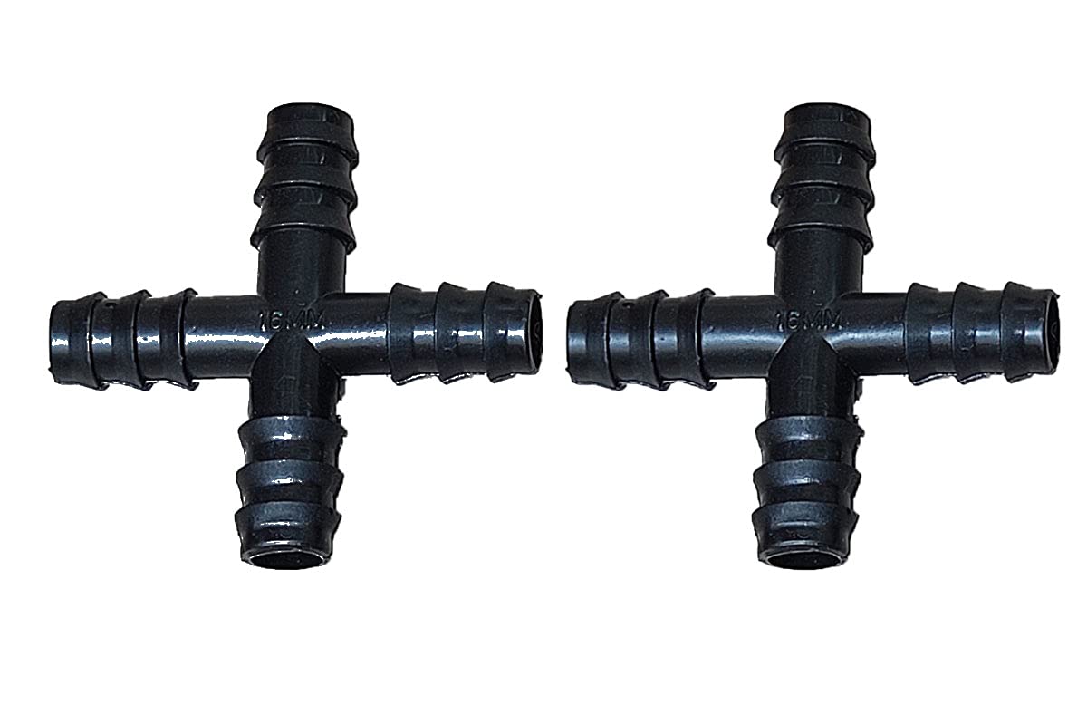 Pinolex 4 Way Drip Irrigation Splitter - Pack of 10 -3 Pinolex 4 Way Drip Irrigation Splitter - Pack of 10 -3
