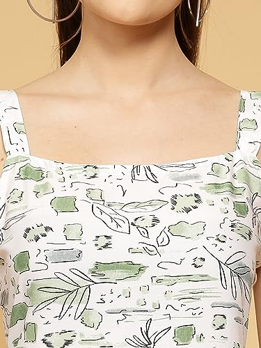 Image of OOMPH! Women's Fit And Flare Mini Sleeveless Floral Beach Dress For Slipon