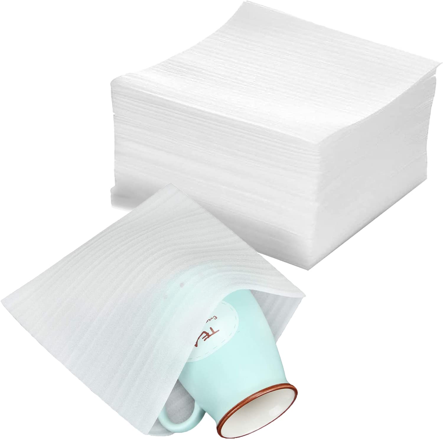 Kastwave Cushion Foam Pouches Packing, 50Pcs Anti-Static Wrap Packing Cushioning Supplies For Shipping Box, Protecting Dishes Porcelain Glasses Plates Fragile Items(30X30Cm)