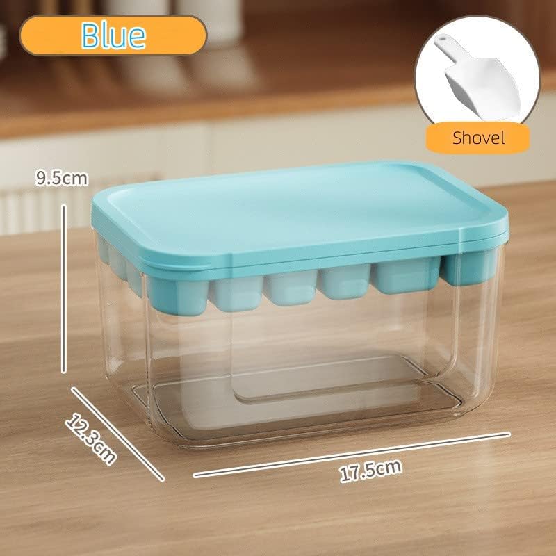 Miniatura 3 de YiChenPlus Bandeja de hielo y molde para paletas, bandeja de hielo de silicona 2 en 1 con recipiente, 22 bandejas de hielo + 8 paletas, para hacer