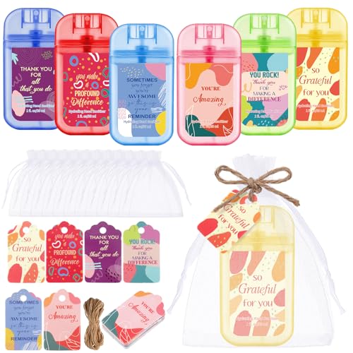 Image of 72 Pcs Mini Sanitizer Spray Bulk Travel Size Portable, Keychain, Pink