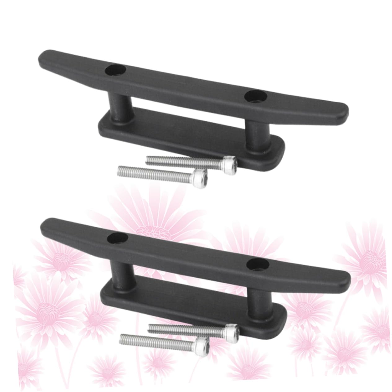 Gogogmee 2pcs Marine Plywood Deck Anchor Cleat Kayak Boat Canoe Rail Accessories with Screws