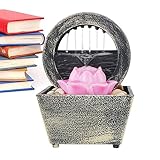 Tsuchiya Fuente de Cascada de Mesa | Adorno de Fuente de Agua de Flores con...