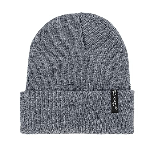 Durio Baby Hat Knit Baby Beanie Baby Boy Winter Hat Thick Warm Baby Boy Hats Grey Beanie Hat Toddler Winter Hat B Grey 0-3T