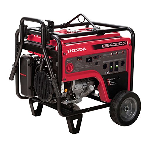 Honda Power Equipment EB4000XAT 4,000W Industrial Portable Generator with iAVR Technology (CARB), Steel