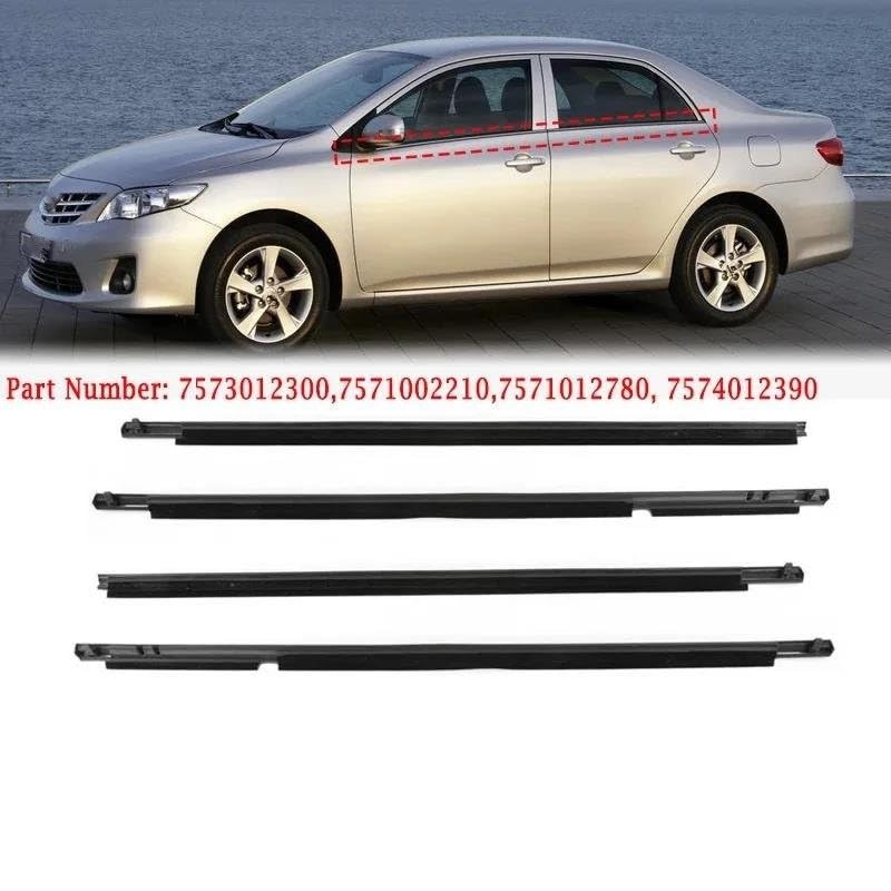 Garniture en Caoutchouc de vitre premium pour Corolla 2008 - 2