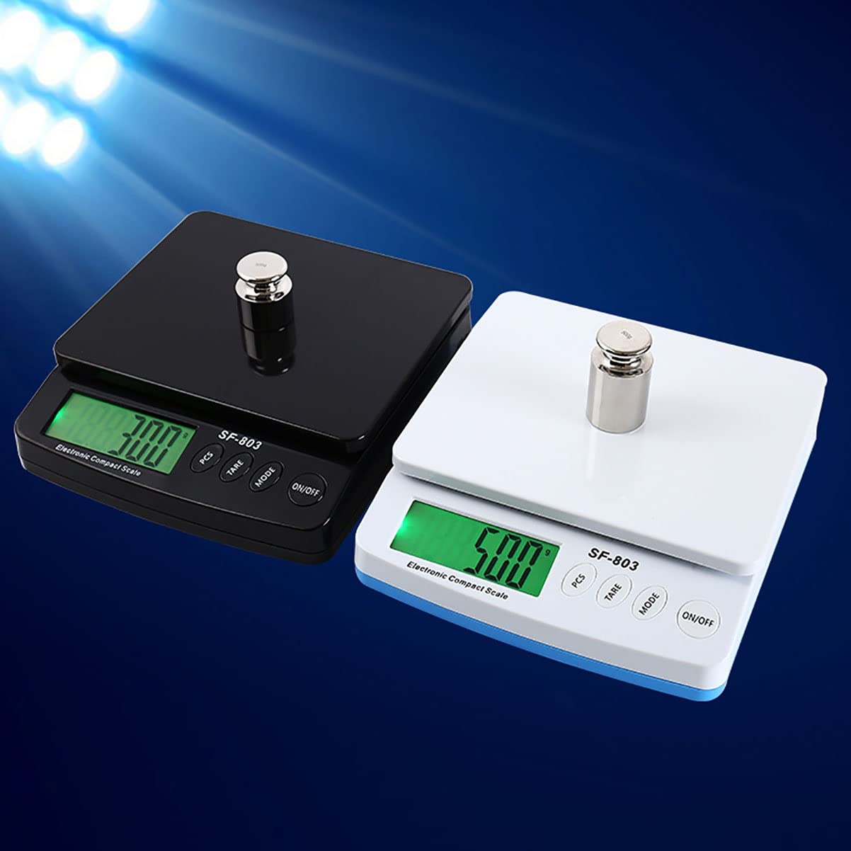 Bilancia Elettronica da Cucina di precisione da 30 kg/1 g, Display LCD, Funzione Tara/PCS per Cucina, Cottura al Forno, Frutta e Verdura (Colore: Nero, dimensio